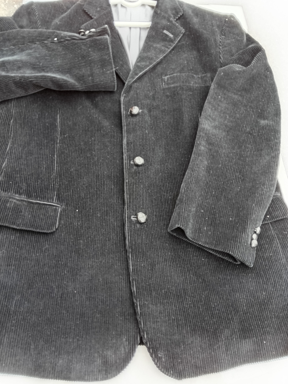 Men's Dark Gray Corduroy Blazer